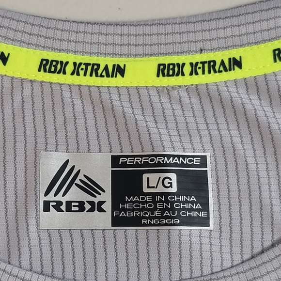 RBX Xtrain Performance ATHLETIC GRAY SHIRT Round NECK MEN'S SIZE L - Picture 11 of 13
